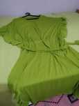 Vestido novo com folhos todo em volta muito elegante tamanho L