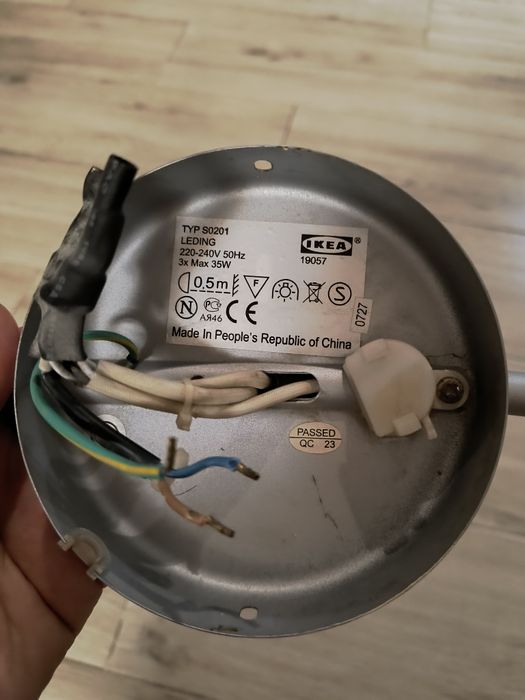 Lampa 3 LED ikea