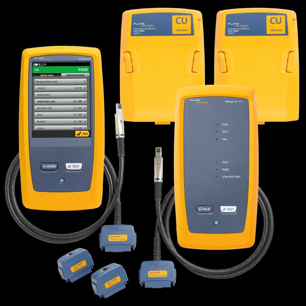 FLUKE DSX-8000 Miernik tester sieci LAN kat. 5e/6/6A/7/8 - wynajem