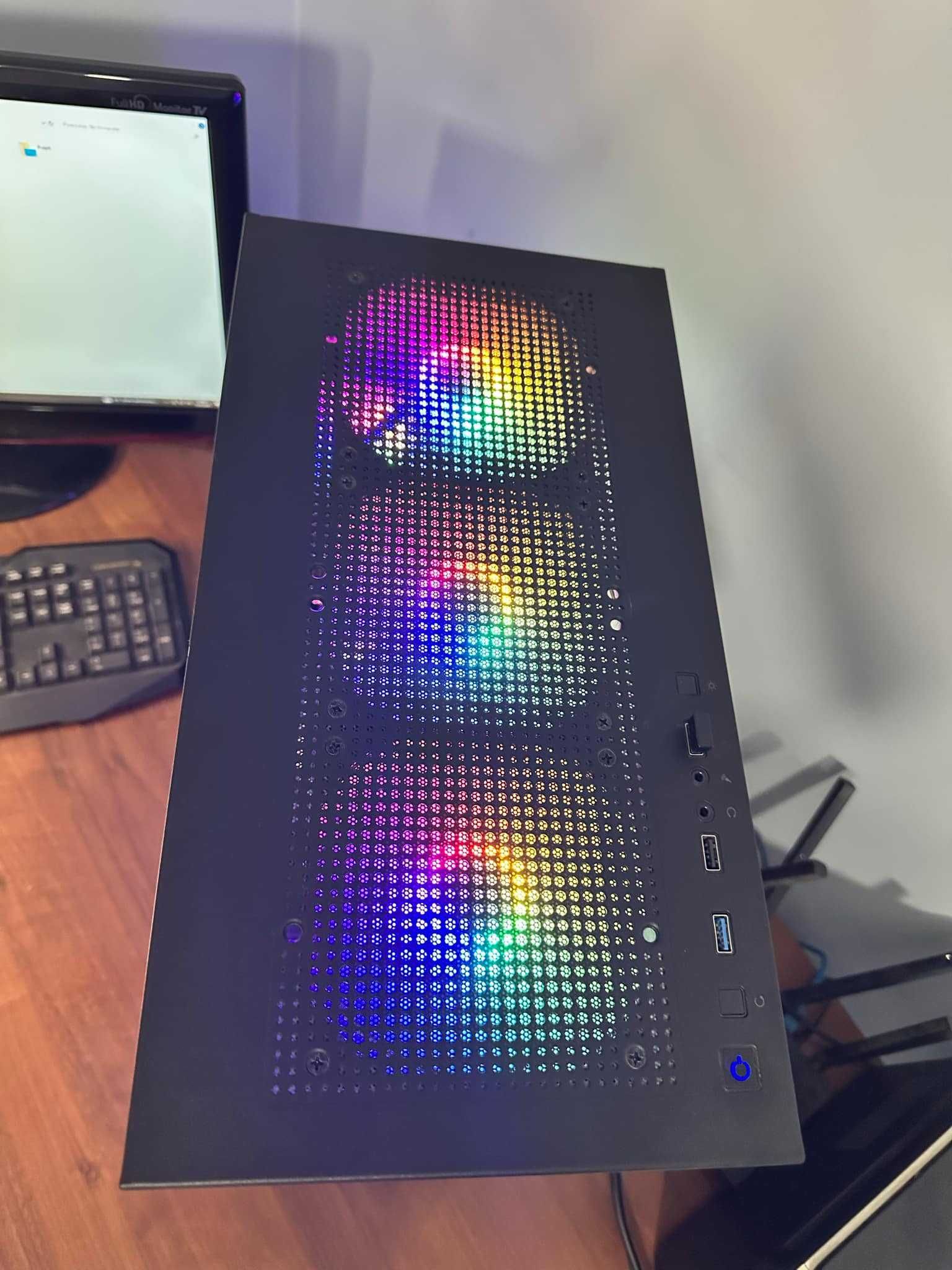 Komputer Gamingowy RGB i5 7400, gtx 1060 6GB, 16gb ram ddr4 ssd +hdd