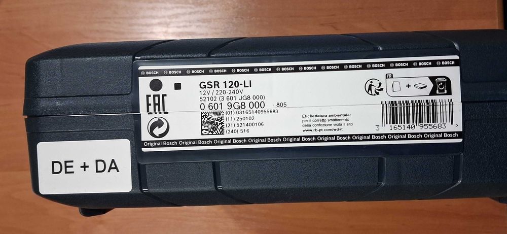 Wkrętarka GSR 120-LI BOSCH Profesional 2x2,0Ah + ład. + walizka