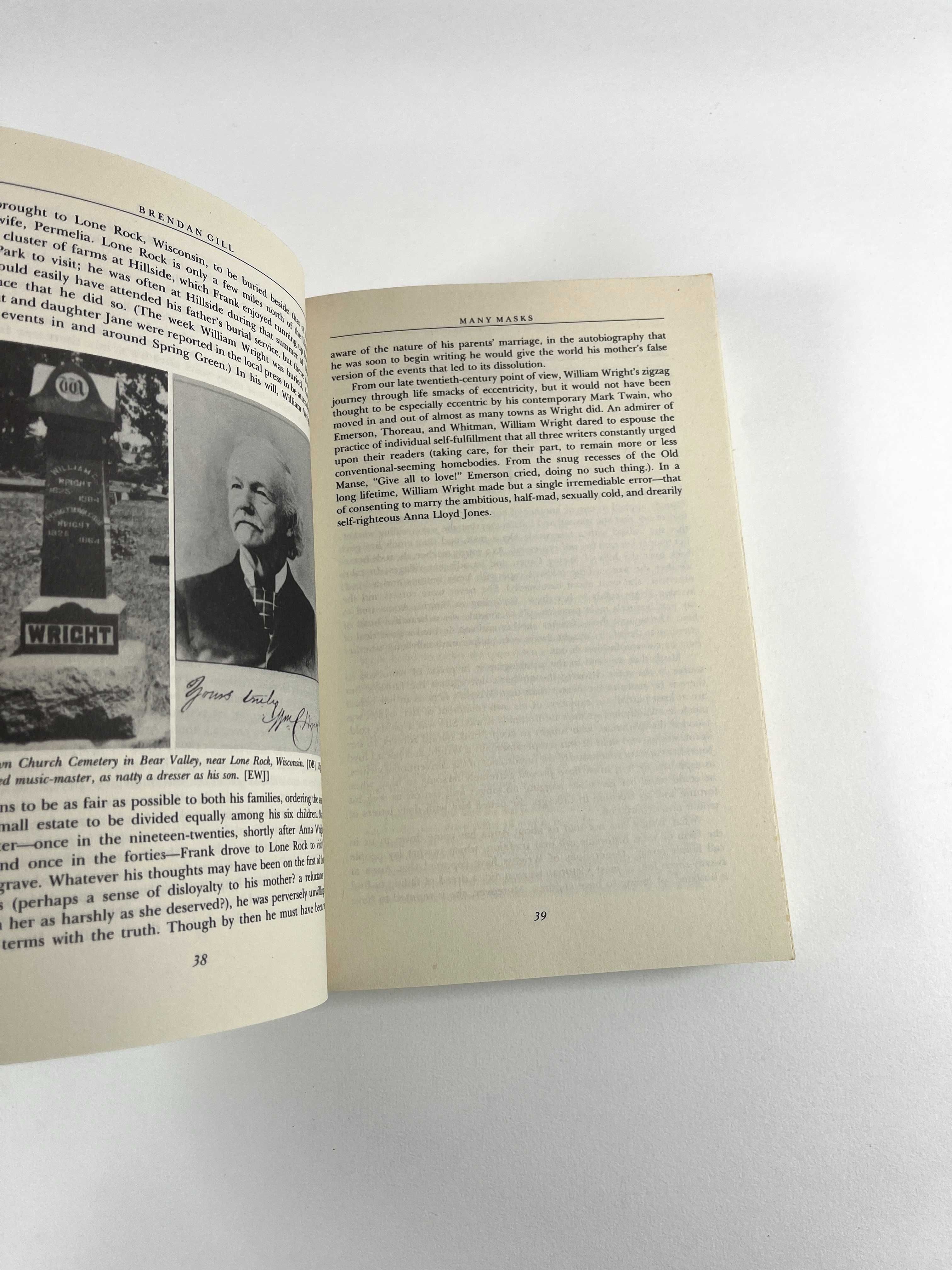 Many Masks a Life of Frank Lloyd Wright Brendan Gill Livro Arquitetura