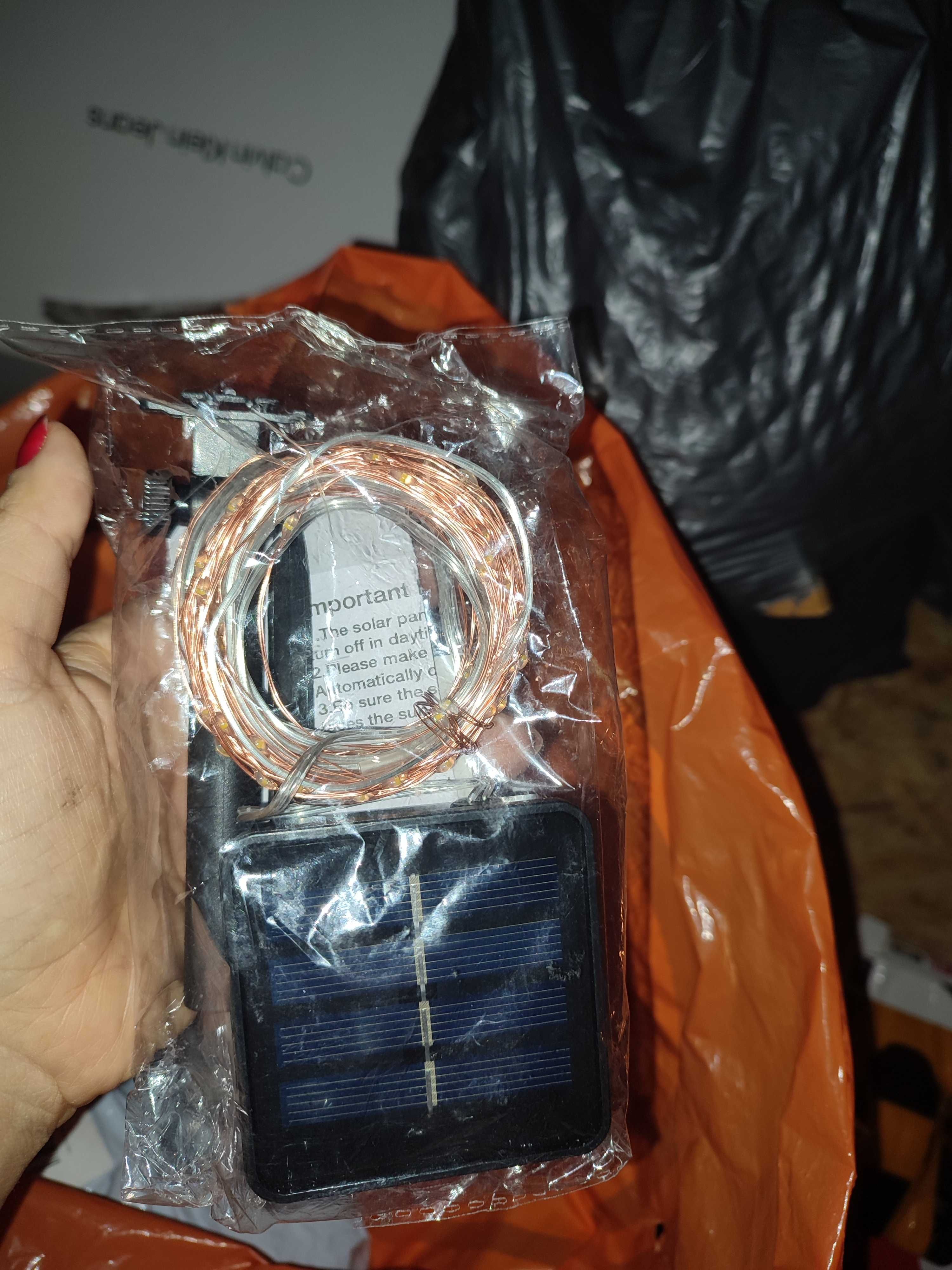 Lampki solarne na druciku bądź kabelku