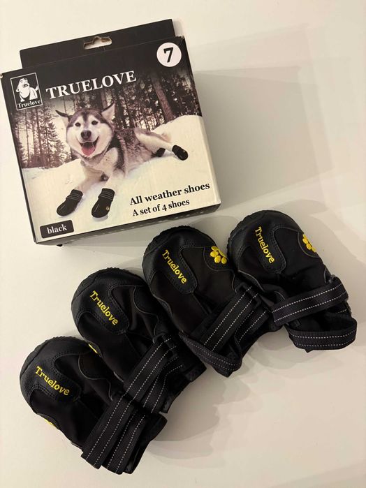 Buty dla psa Truelove Travel trekkingowe wodoodporne czarne roz.7 NOWE