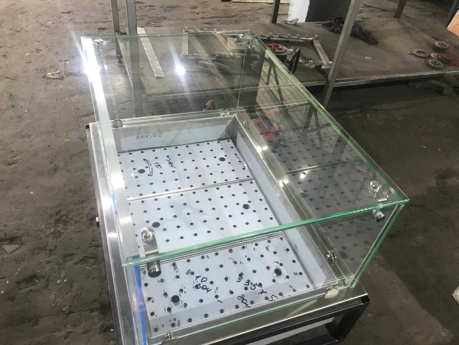 Вітрина для викладення риби на льоду, вітрина для магазину, вітрина