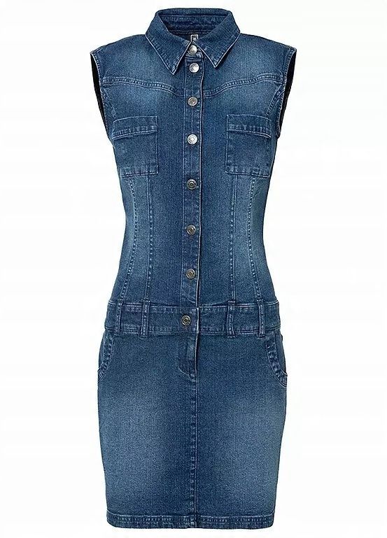 B.P.C sukienka jeansowa niebieska r.46