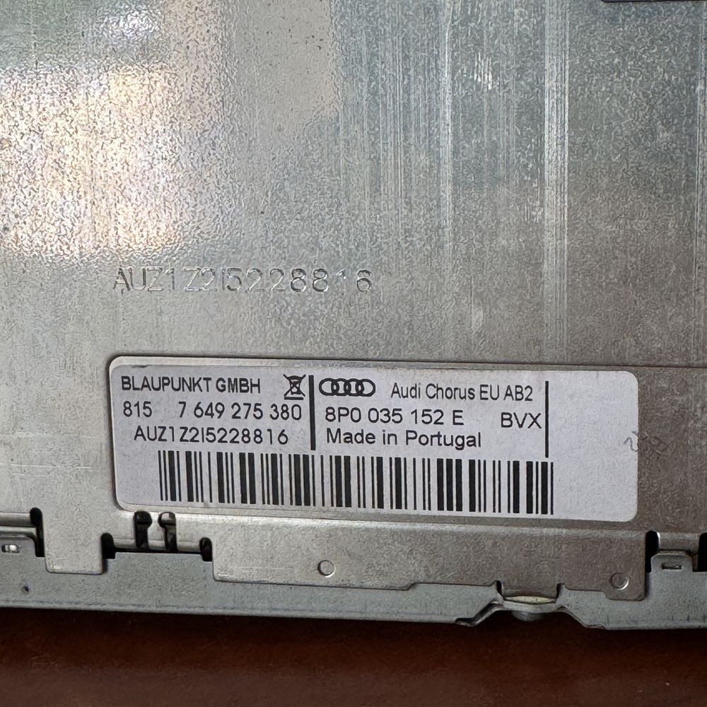 Radio CD 2DIN Audi Chorus EU AB2 A3 8P