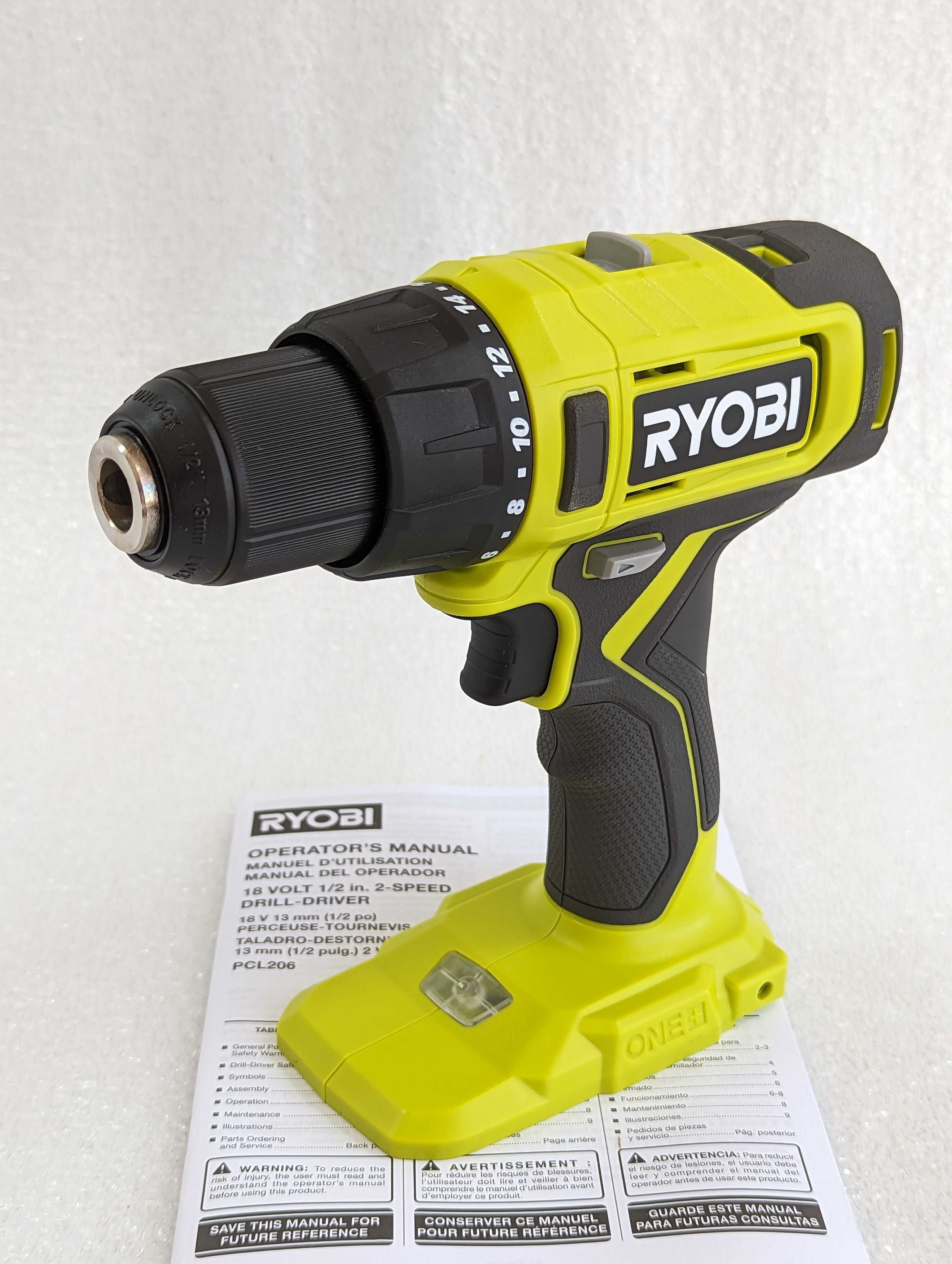 Ryobi ONE+ 18V PCL206 Акумуляторний дриль шуруповерт