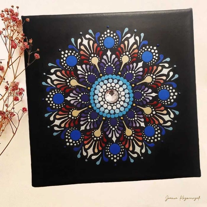 Mandala na płótnie - 20x20 cm