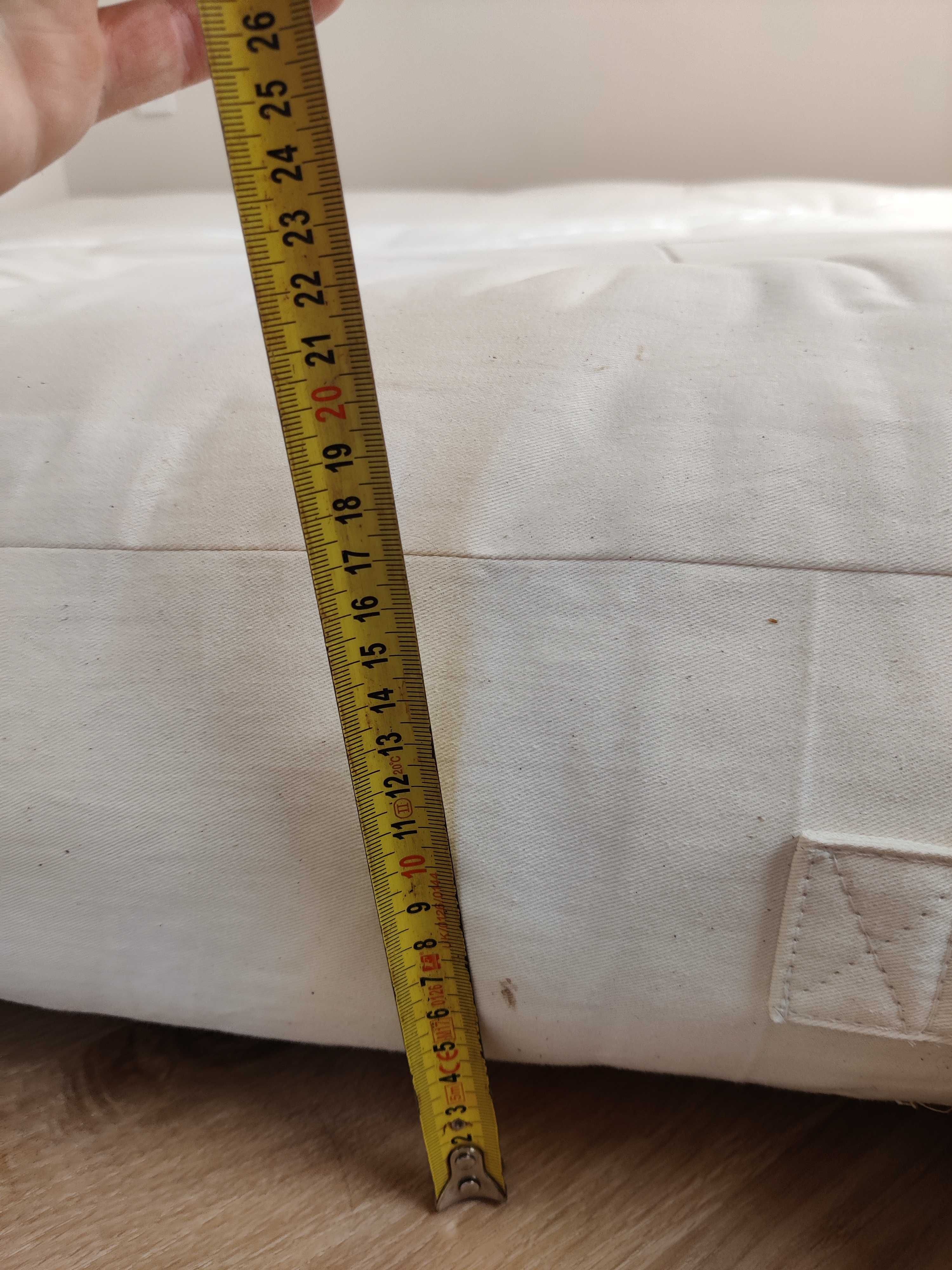 Materac Futon 100% bawełna 200x200cm jak nowy + 100% bawełniany topper