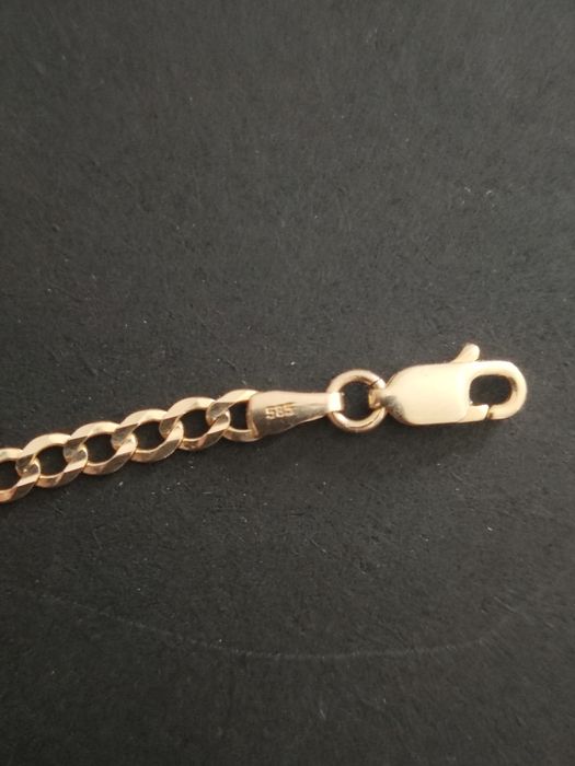 Złota pancerka łańcuszek 585 złoto