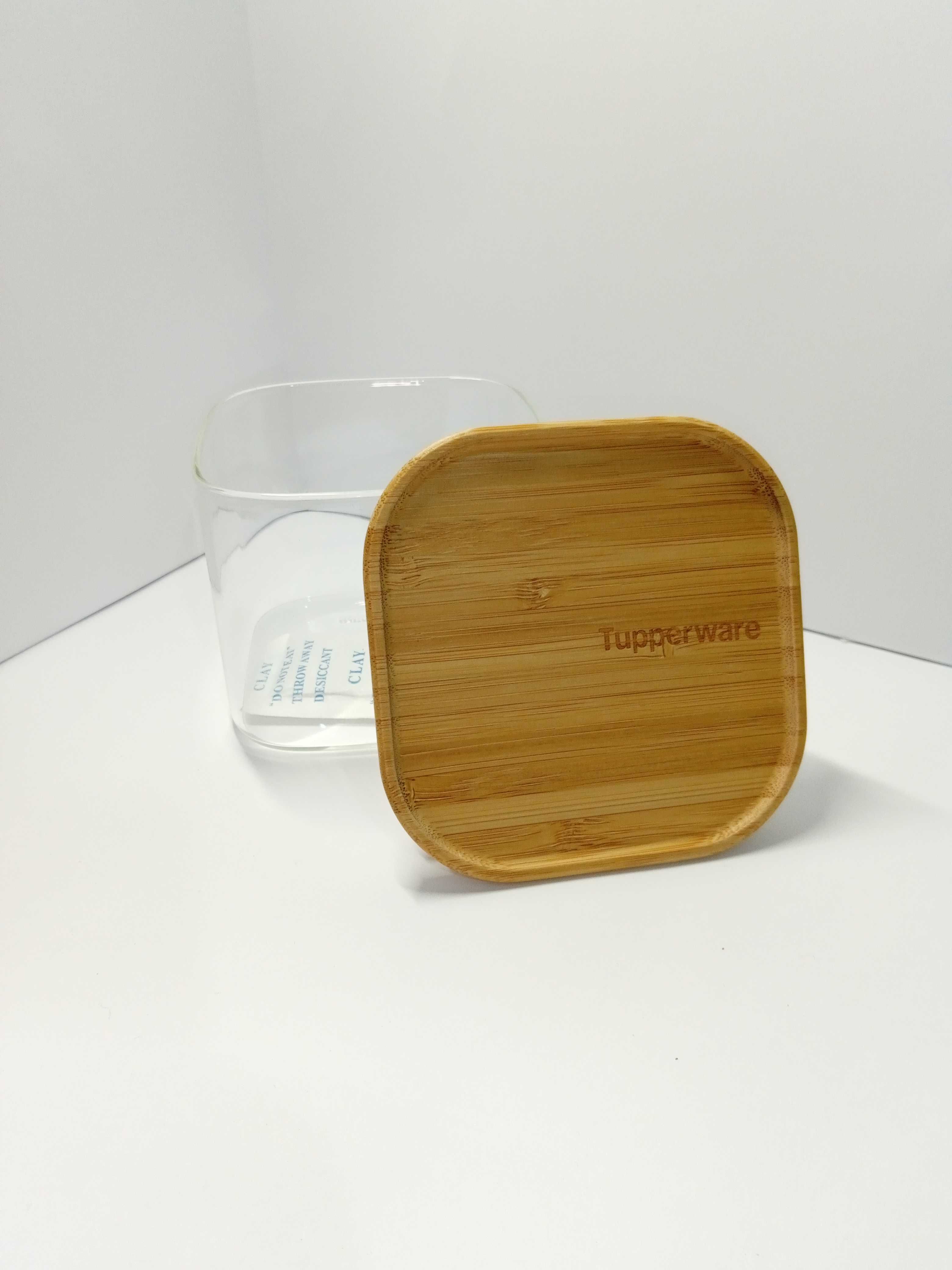 Tupperware Conjunto de dois Jarros de Vidro&Bambo 1.1L/550ml (Novo)