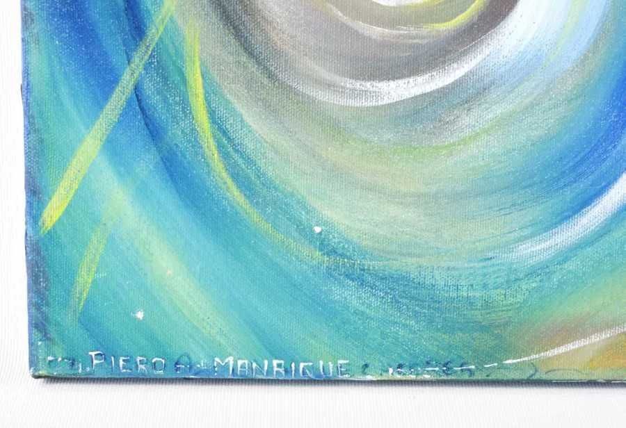 Título-Piero Manrique III. Acrílico s/tela, assinado. Quadro Original