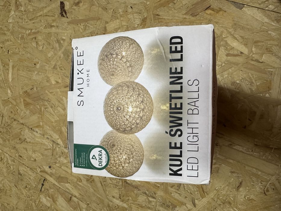 Girlanda led kule białe