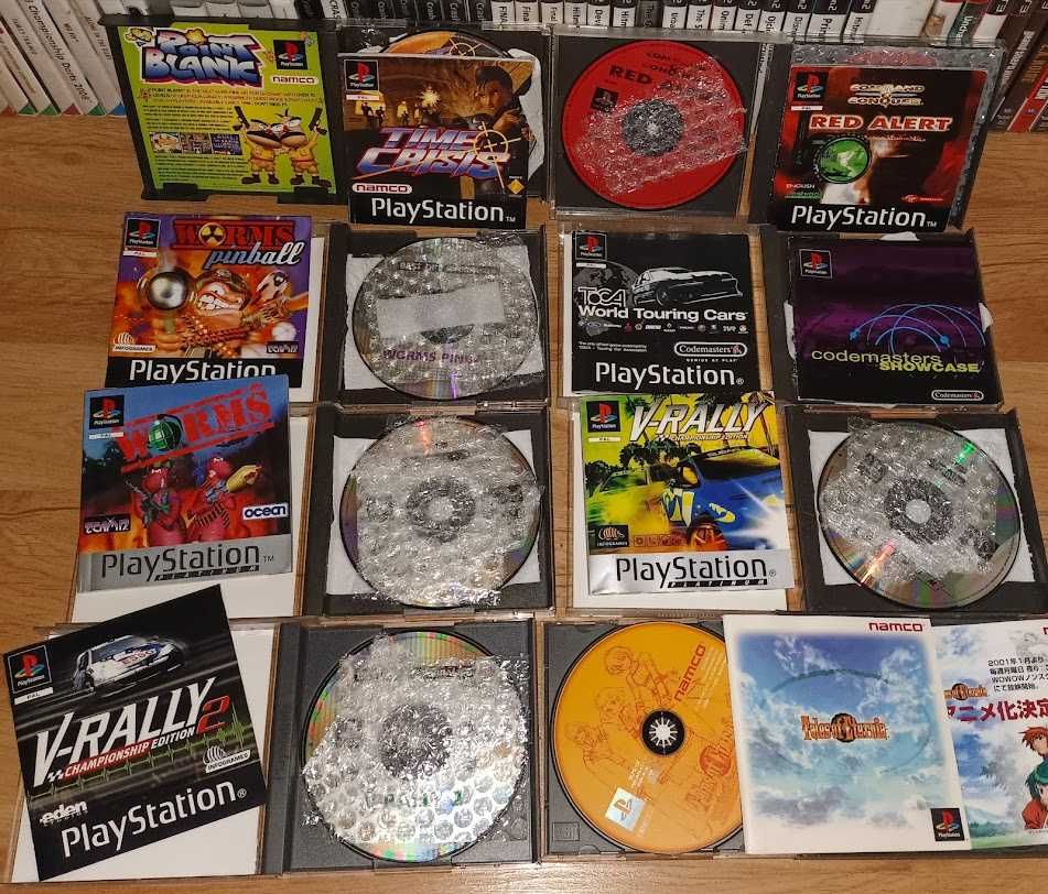 V-Rally Worms Command & Conquer Toca Time Crisis Ps1 Psx PsOne