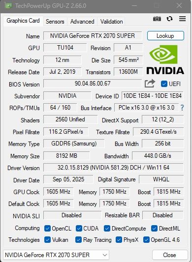Игровой ПК R5 7600X/ RTX 2070 SUPER/DDR5 32 GB