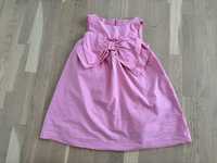 Sukienka ZARA 104 różowa kokarda