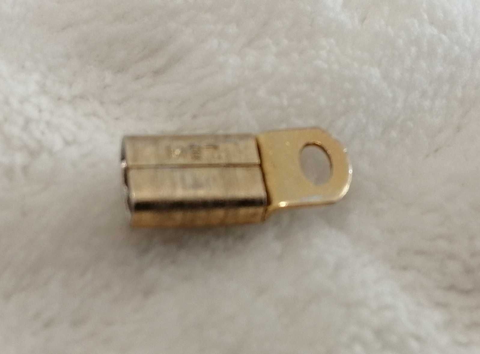 Zapięcie wsuwane do łańcuszka, 3x6x14,5mm, złoty (Kreatywne, Biżuteria