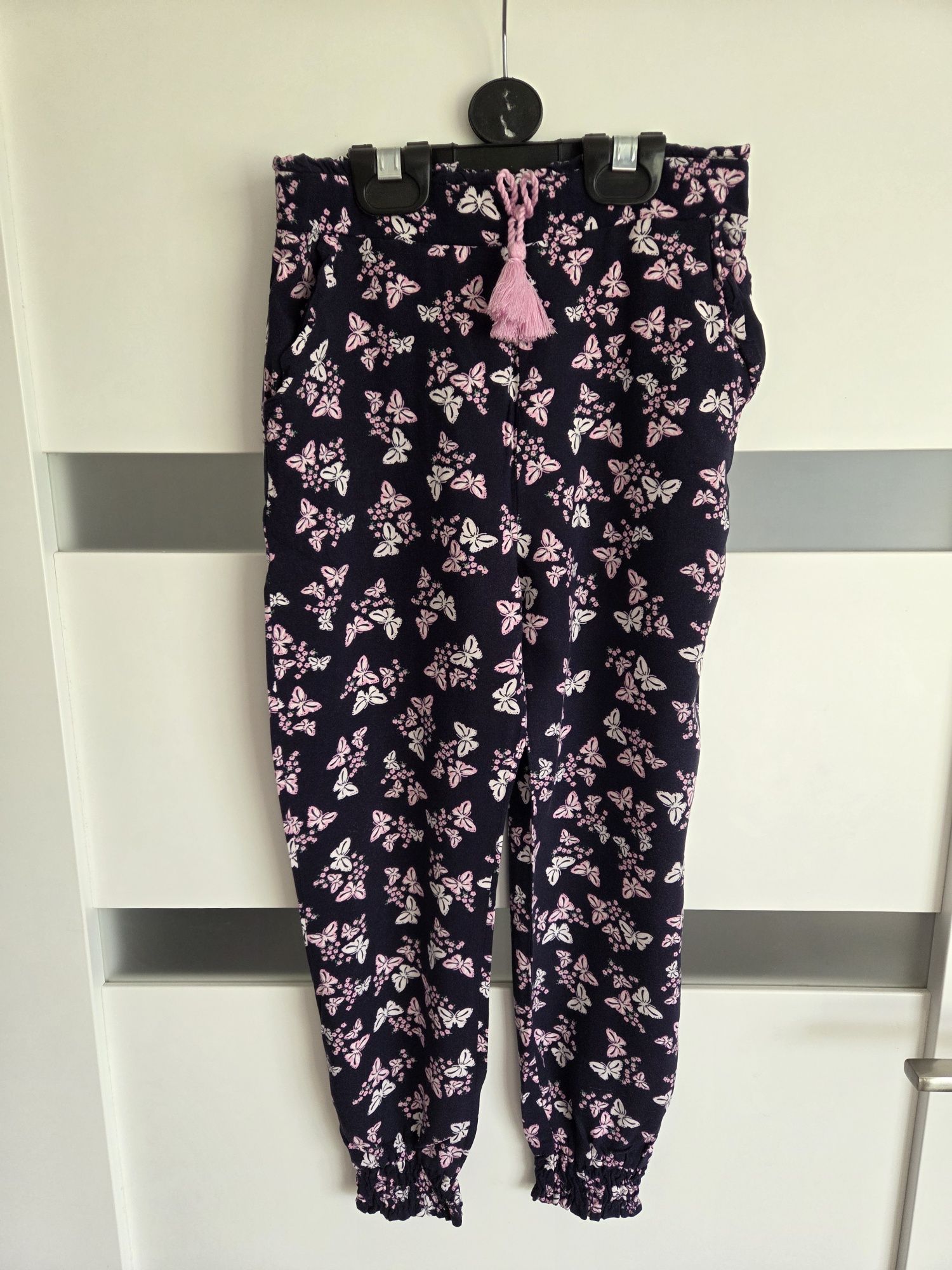 Luźne spodnie haremki wiskoza Primark r. 5-6lat 116cm