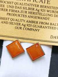 Amber and Silver earings