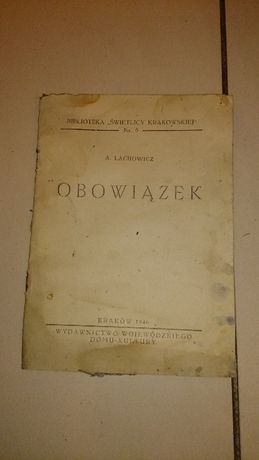 Książka Obowiązek 1946 r.