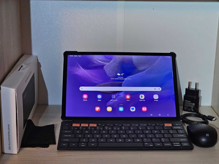 Tablet Samsung Galaxy Tab S7 FE 6/128 - stan idealny +etui, klawiatura