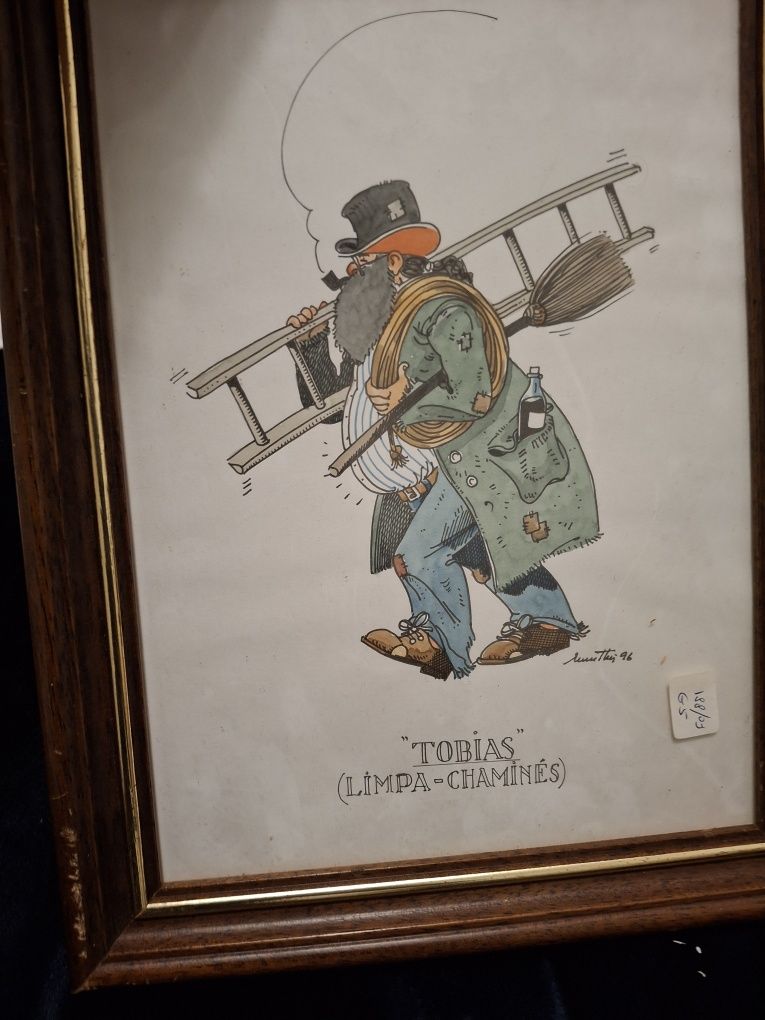 Quadro com caricatura