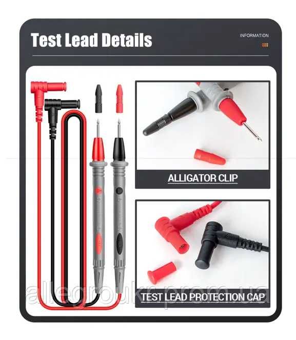 Струмовимірювальні кліщі ST181 Токові кліщі, мультиметр, ліхтарик