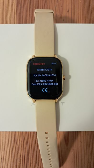 Smartwatch Amazfit GTS bege e rose gold