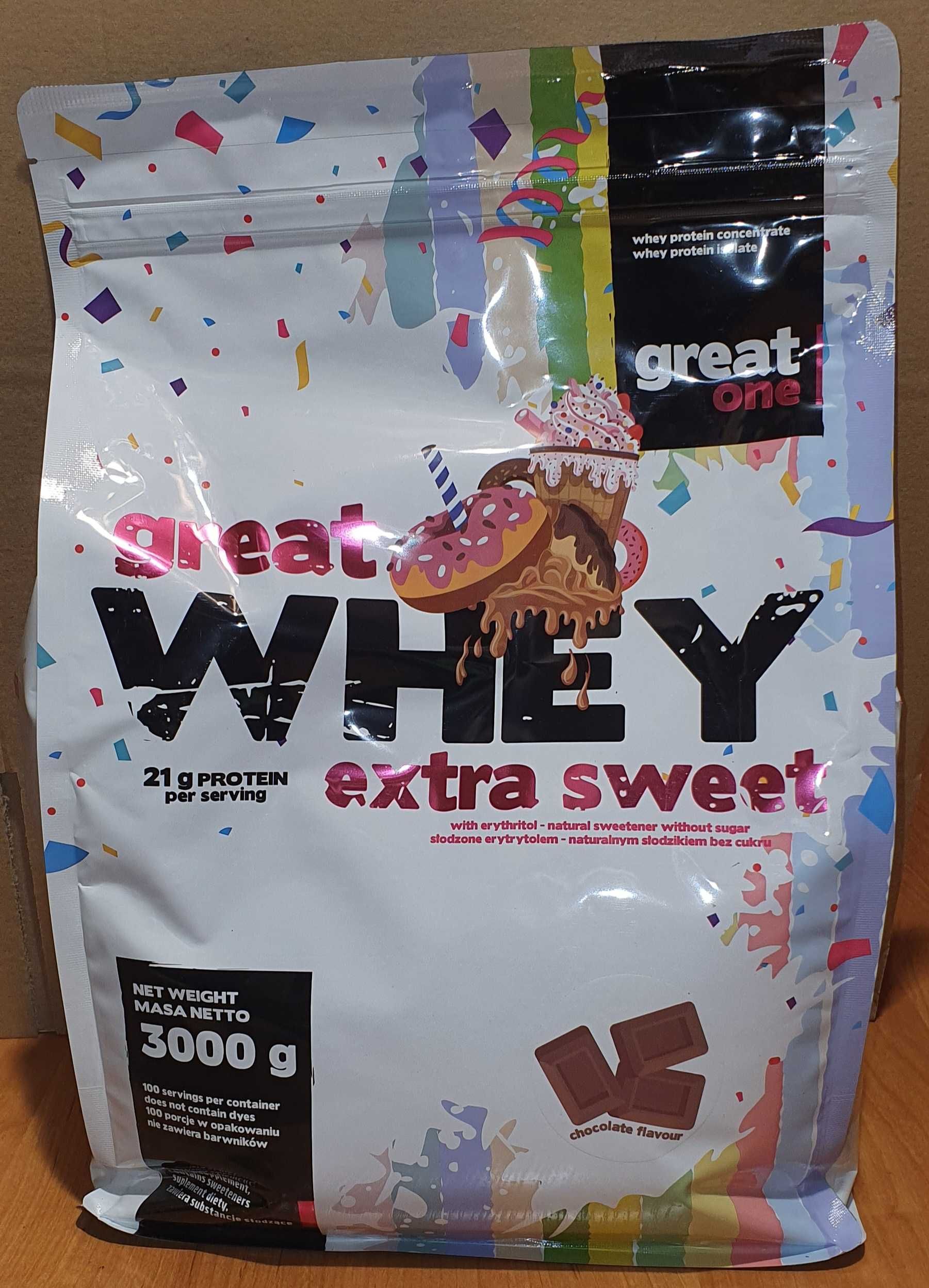 Białko odżywka 3000g, 3kg - Extra Sweet (czekolada)