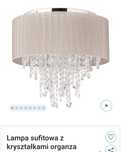 Lampa sufitowa z kryształkami