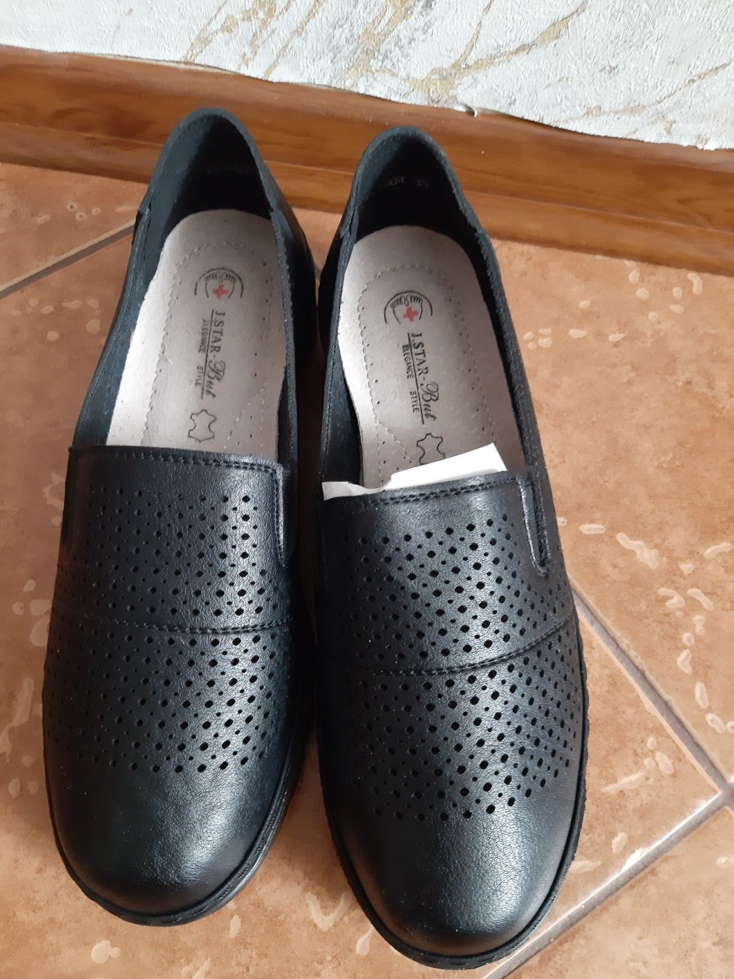 J.Star-but nowe ażurowe buty skórzana wkladka roz 39