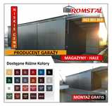 Garaż Blaszany |MAGAZYN + BRAMY |Wiata - Hala - Schowek – ROMSTAL*