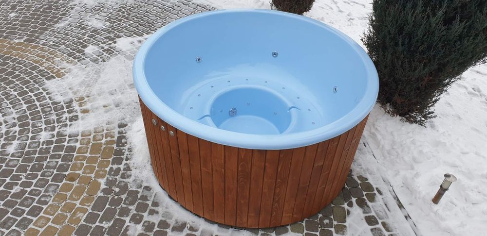 Balia gorąca beczka HOT TUB jacuzzi piec BANIA