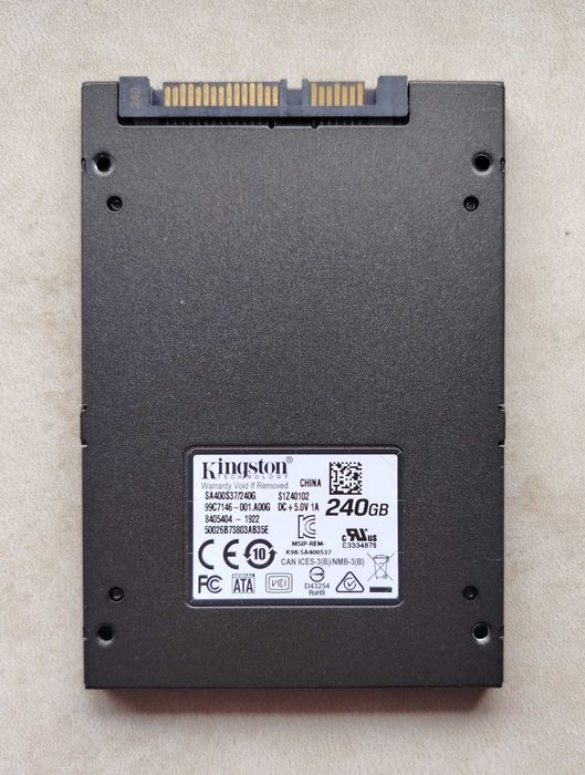 SSD 2.5 SATA диски на 240/256/480/512 ГБ в асортименті