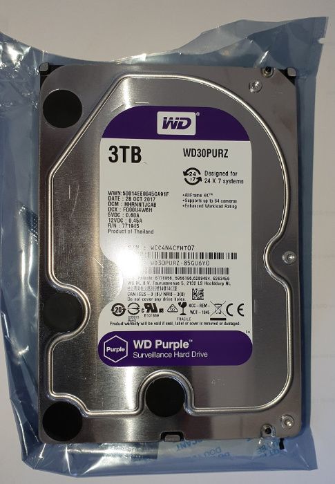 Dysk Twardy 3 TB, 3,5 " model WD30PURZ WDPURZ Purple