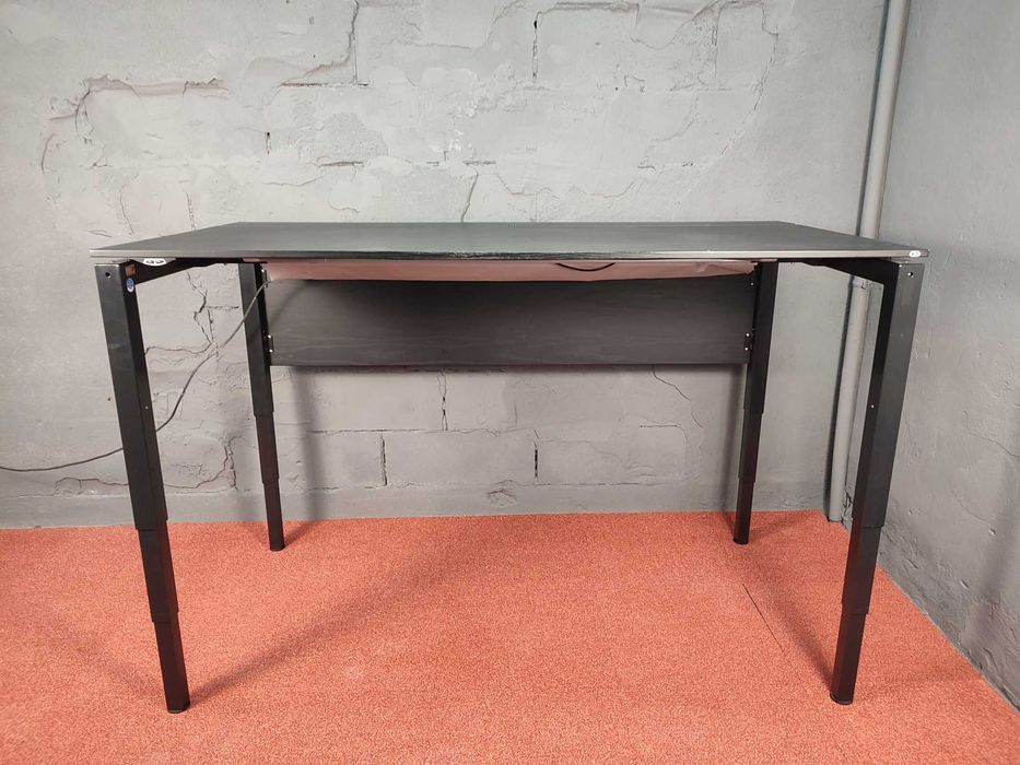 Biurko czarne VS elektryczne 180x90cm elektrycznie sterowane 70-118cm