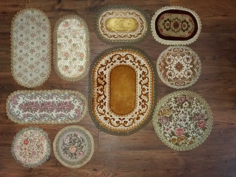 Poniemieckie serwetki retro vintage zestaw