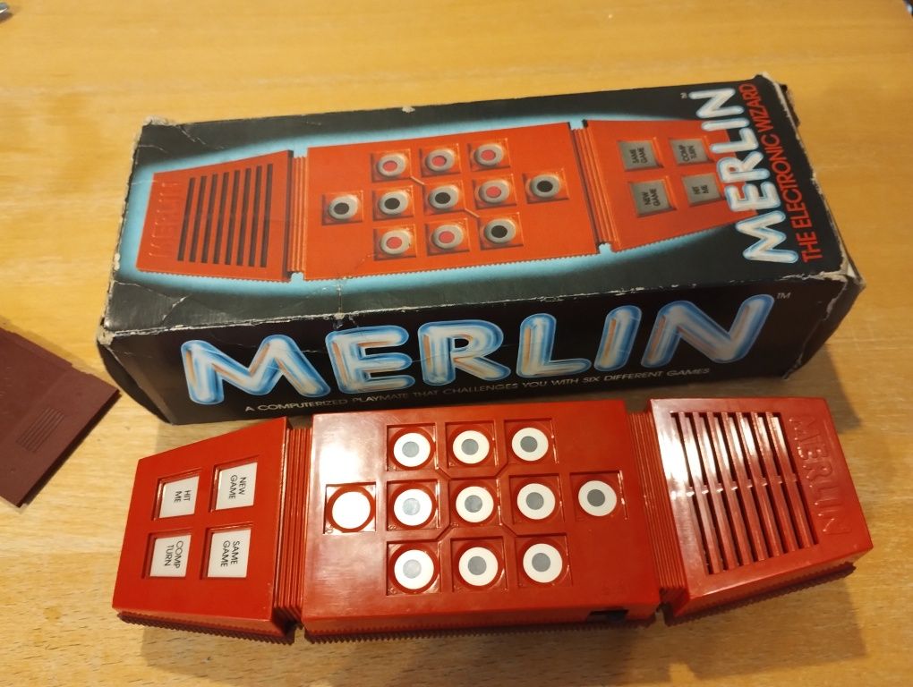Retro Vintage konsola do gier Merlin - rzadkość