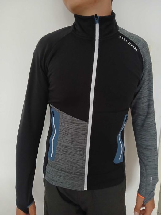 Ortovox Fleece Light Grid Hooded wełna merino r. S