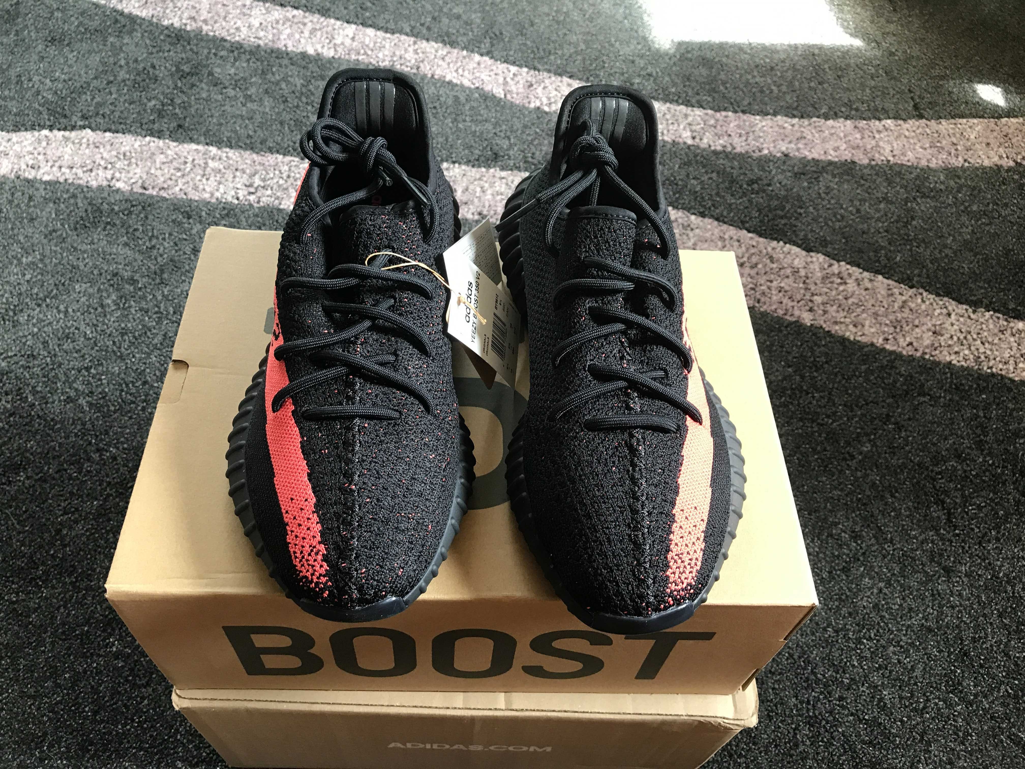 NOWE Adidas Yeezy Boost 350 V2 Core Black Red r.44 (10 US)