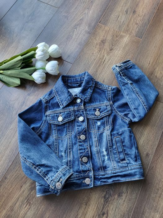 Kurtka jeansowa dla dziewczynki Rozmiar 104