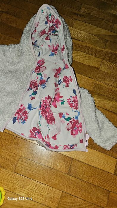 Bluza niemowlęca dziewczęca dwustronna ciepła