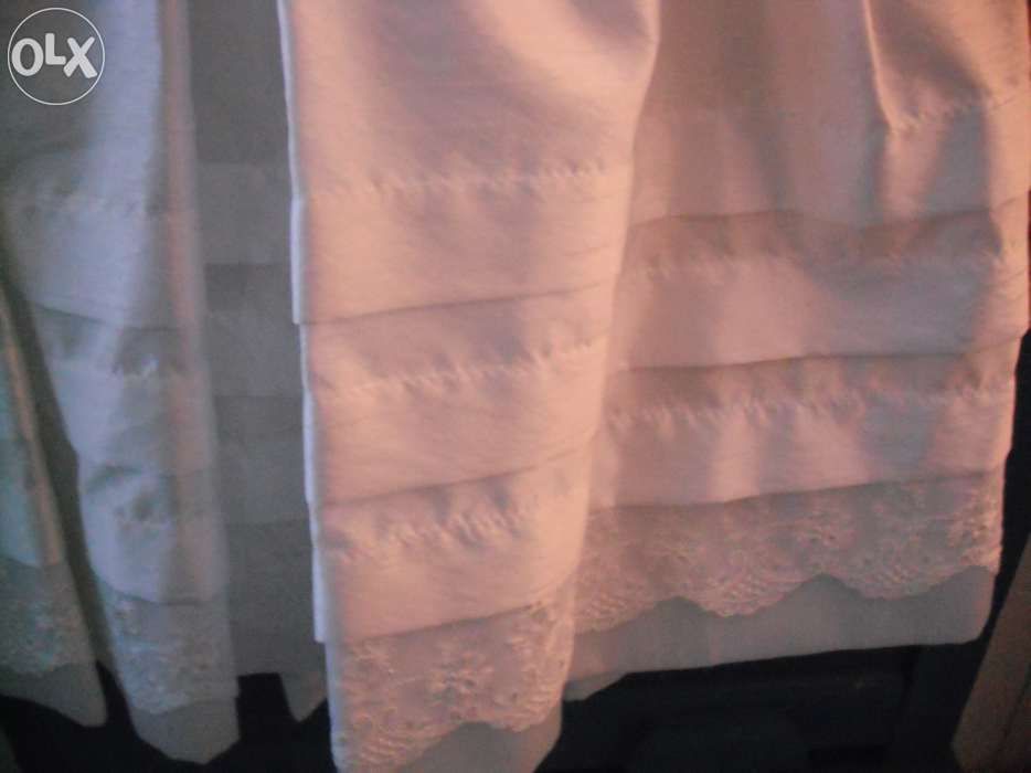 Vestido de 1ª comunhão e fato Carnaval Pierrot/Palhaço