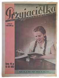 PRZYJACIÓŁKA 50 (300) / 1953 okładka Wrocław Ratusz