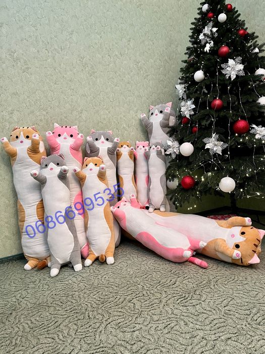 Кот батон 50,70,90,110,130 см ,панда, кіт батон, кот обнимашка