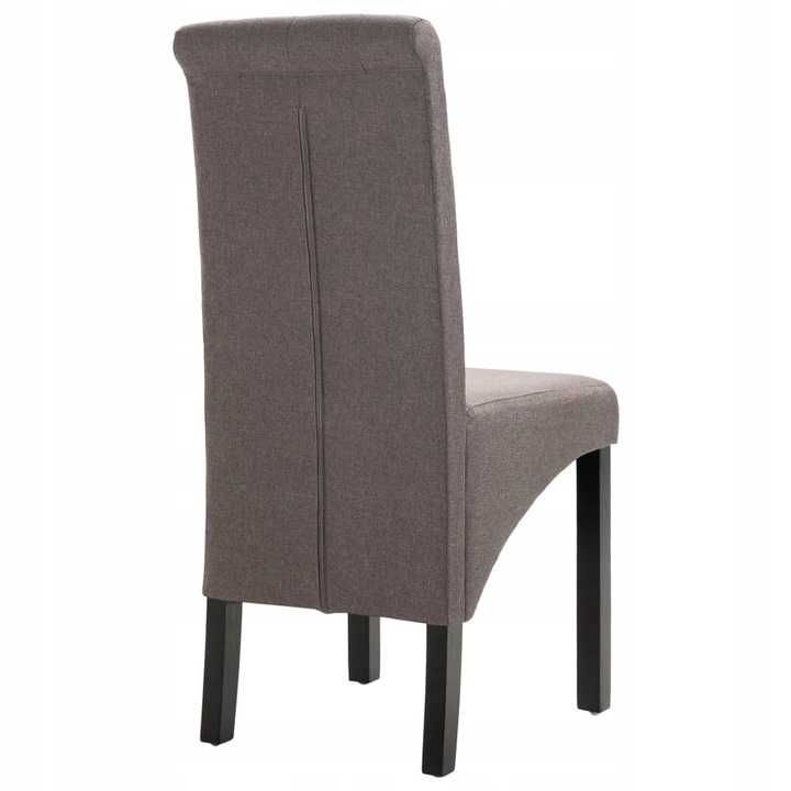 2 krzesła stołowe tkanina taupe 248994