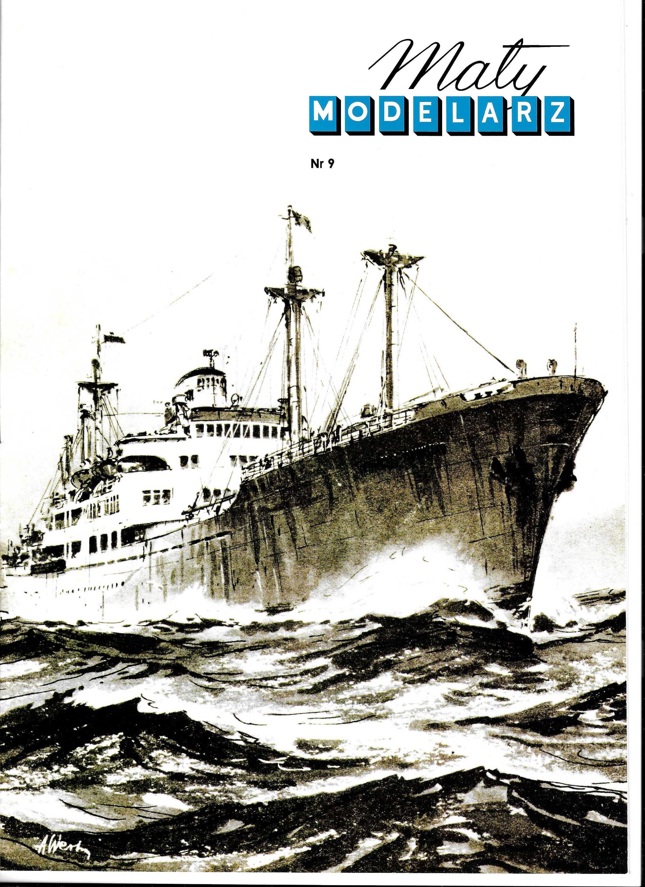 Mały Modelarz 9 1958 Drobnicowiec M.Nowotko - reprint