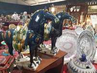 Escultura Cavalos Orientais Dinastia Tang - Porcelana/Ceramica Chines
