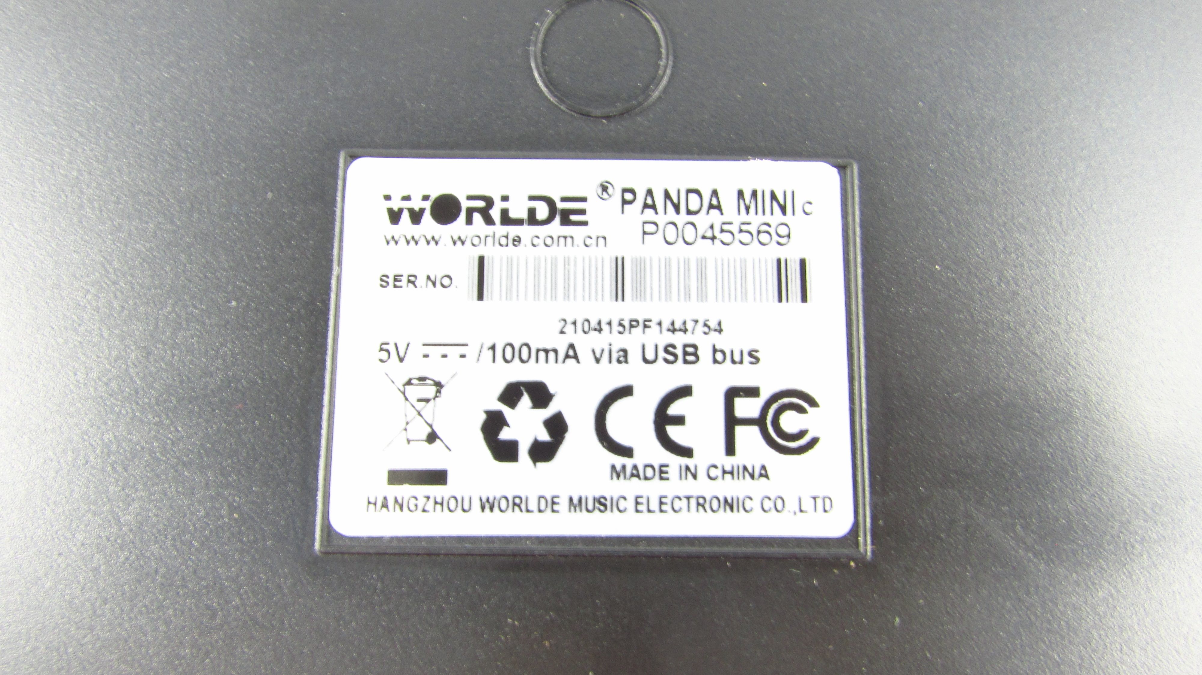 WORLDE Panda Mini Keyboard Mini 25-klawiszowa klawiatura USB MIDI